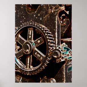 Póster Engranaje del hierro