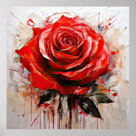 Póster Enhancing Decor with Blooming Rose Designs