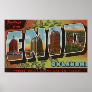 Póster Enid, letra ScenesEnid, AUTORIZACIÓN de