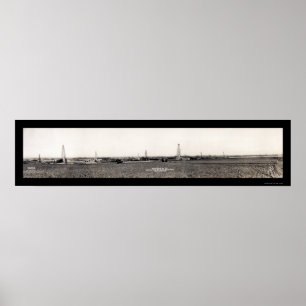Póster Enid OK Hoy Oil Field Photo 1917