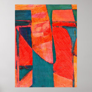 Póster Enigma Colorful Abstract Art Poster