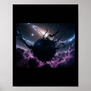 Póster Enigma cósmico El Pegatina de danza de la nebulosa
