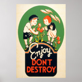 Póster Enjoy, Don't Destroy