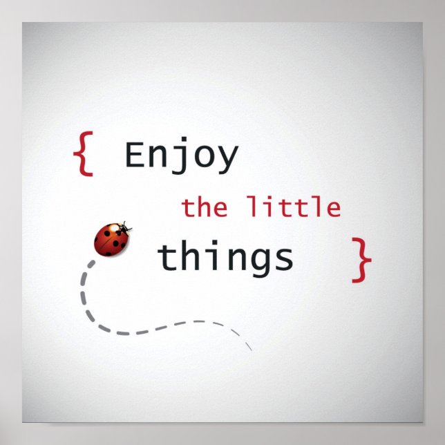 Póster Enjoy The Little Things 2 (Frente)
