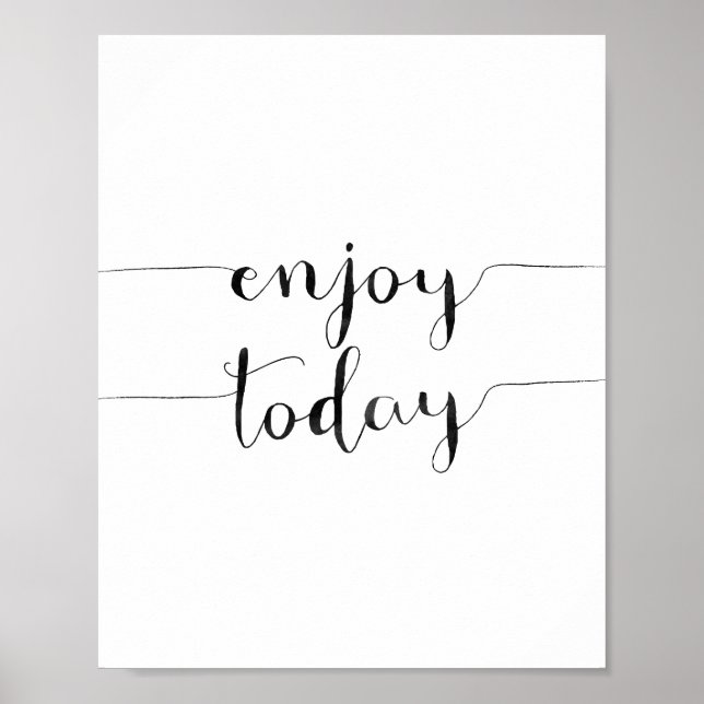 Póster Enjoy Today (Frente)
