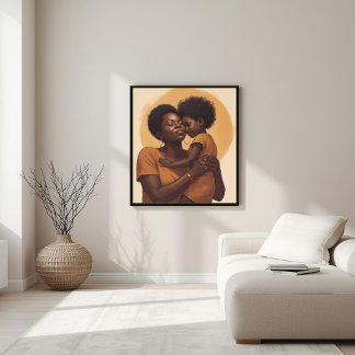 Póster Enlace Imperfecto – Línea Minimalista de Madre e H