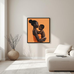 Póster Enlace Imperfecto – Madre e Hijo Minimalista VIII
