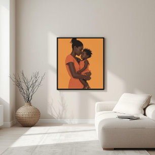 Póster Enlace Imperfecto – Madre y Hijo Minimalista XI