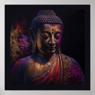 Póster Enlightened Buddha 