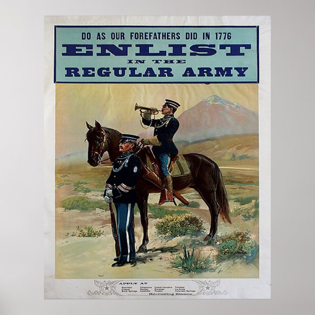 Póster Enlist in the Regular Army (Frente)