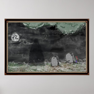 Póster enmarcado horizontal de foto de sombra espe