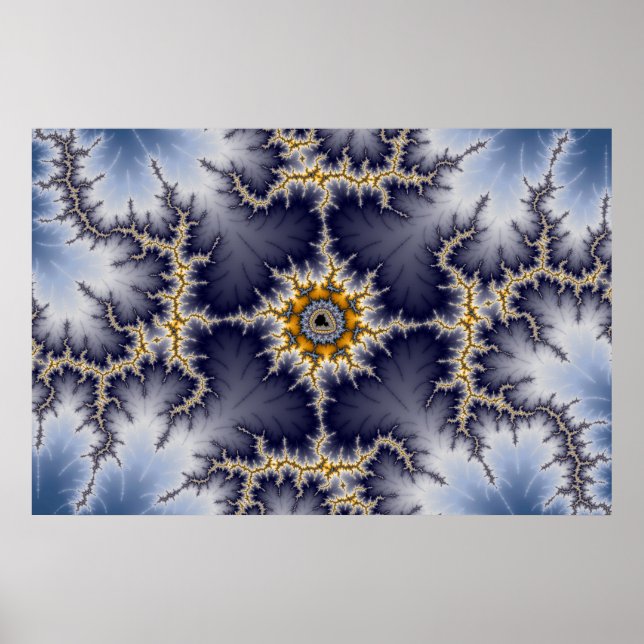 Póster Enmarcado - Poster fractal (Frente)