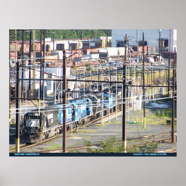Póster Enola Railroad Yard, Harrisburg Pennsylvania (Frente)