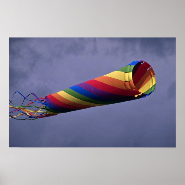 Póster Enorme colorido y paravientos coloridos (Frente)