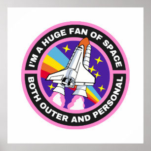 Póster enorme fanático del espacio