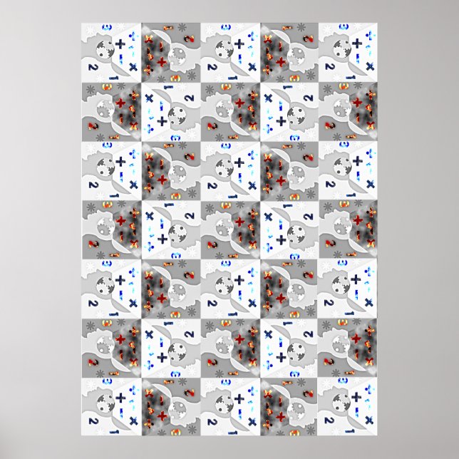 Póster Enorme Poster de los cerebros de Lotsa Math (Frente)