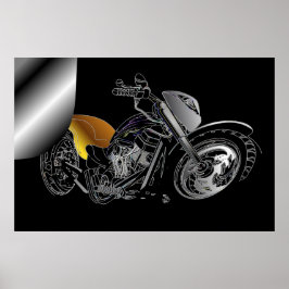 Póster Enorme Poster de motocicletas de Page Curl