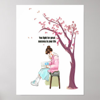 Póster Enraizados en el esfuerzo, el logro del éxito