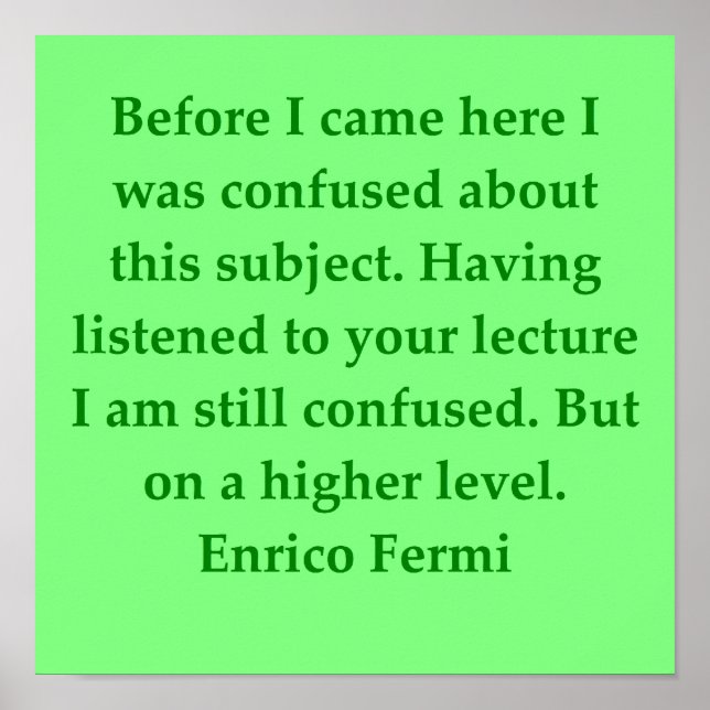 Póster enrico fermi cito (Frente)