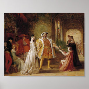 Póster Enrique VIII y Anne Boleyn