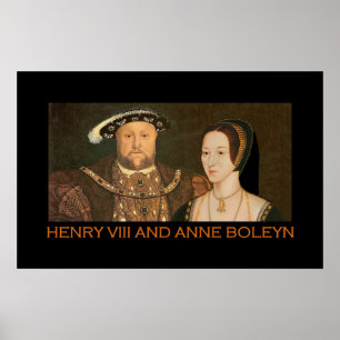 Póster Enrique VIII y Anne Boleyn 2