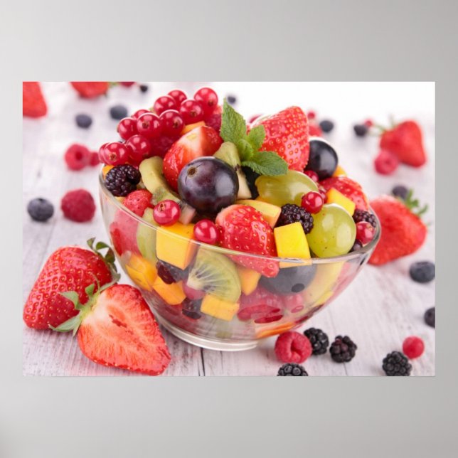 Póster Ensalada de fruta fresca (Frente)