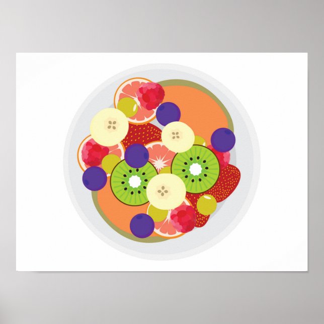 Póster Ensalada de Frutas (Frente)
