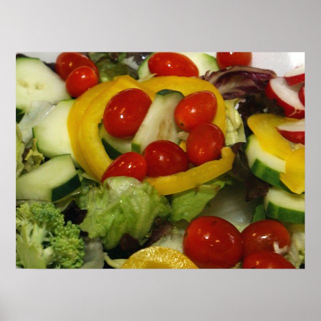 Póster Ensalada fresca de jardín (Frente)