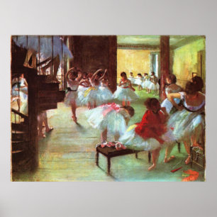 Póster Ensayo de ballet - Edgar Degas - 1880