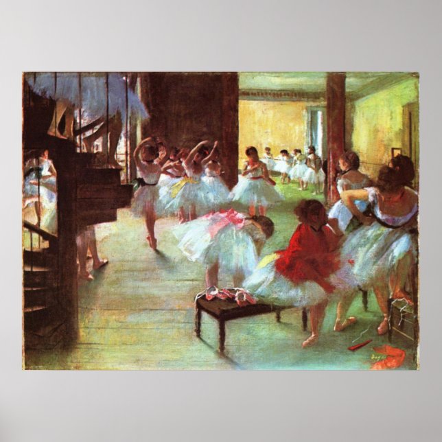 Póster Ensayo de ballet - Edgar Degas - 1880 (Frente)