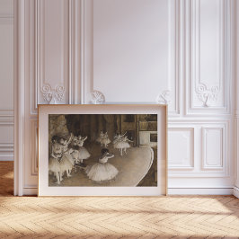 Póster Ensayo de ballet sobre el escenario | Edgar Degas
