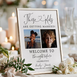 Póster Ensayo de Boda Estos Niños Se Casan
