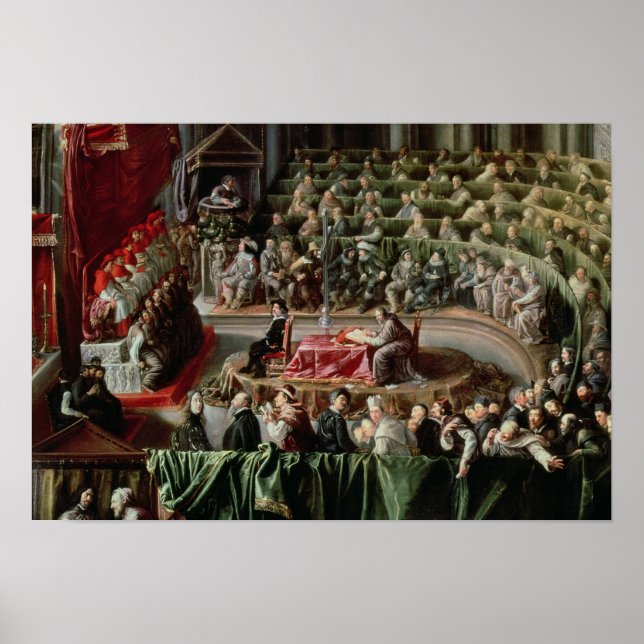 Póster Ensayo de Galileo, 1633 (Frente)