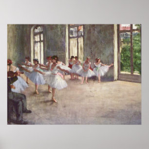 Póster Ensayo del ballet de Degas