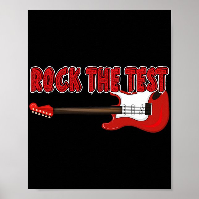 Póster Ensayo del día de prueba del profesor de guitarra  (Frente)