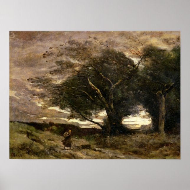 Póster Ensayo del viento, 1866 (Frente)