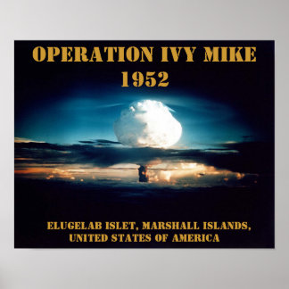 Póster Ensayos de armas de los Estados Unidos de América 