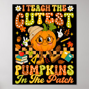 Póster Enseña la calabaza más linda del parcheño otoño