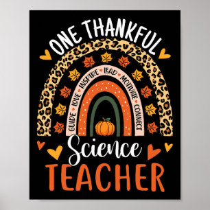Póster Enseñador de Ciencia Agradecimiento Enseñanza Arco