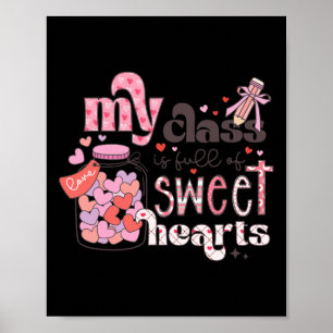 Póster Enseñando a mis dulces corazones que mi Cl está ll