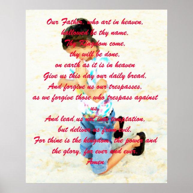 Póster Enséñanos a rezar...... (Frente)