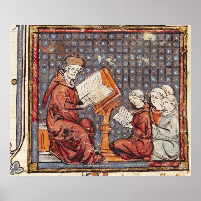 Póster Enseñanza de filósofos en París (Frente)