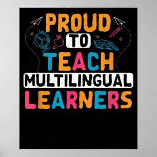 Póster Enseñanza lingüística multilingüe ESL