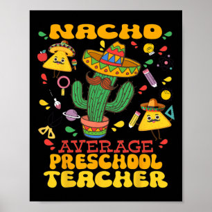 Póster Enseñanza preescolar promedio de Nacho Cinco De Ma