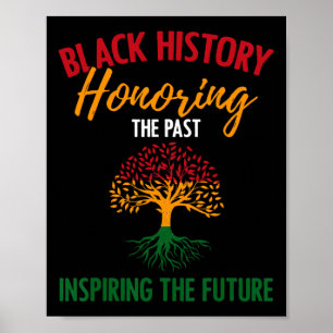 Póster Enseñanzas Inspiradoras de la Historia Negra Afroa