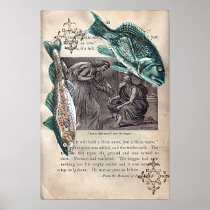 Póster Enseñar a un mendigo a pescar