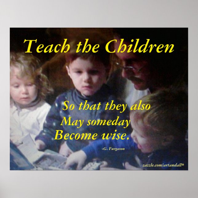 PÓSTER ENSEÑAR AL POSTER INFANTIL (Frente)