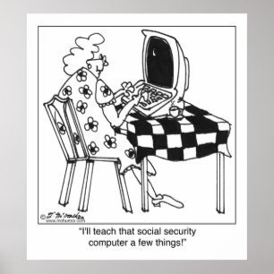 Póster Enseñar algunas cosas a la computadora del gobiern