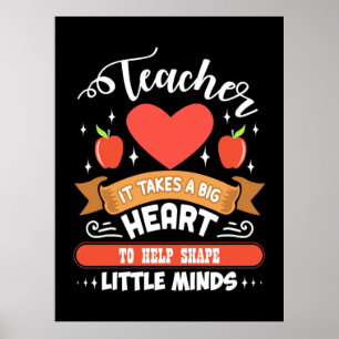 Póster Enseñarlo Toma Un Gran Corazón