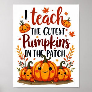 Póster Enseño las calabazas más lindas del parche para ni